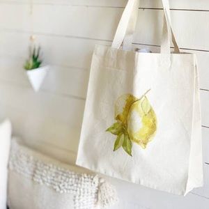 Lemon Canvas Tote